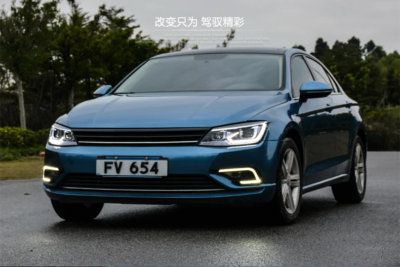 Автомобильный стильный головной светильник s для VW Lamando светодиодный головной светильник для Lamando Головной фонарь СВЕТОДИОДНЫЙ дневной ходовой светильник светодиодный DRL Bi-Xenon HID