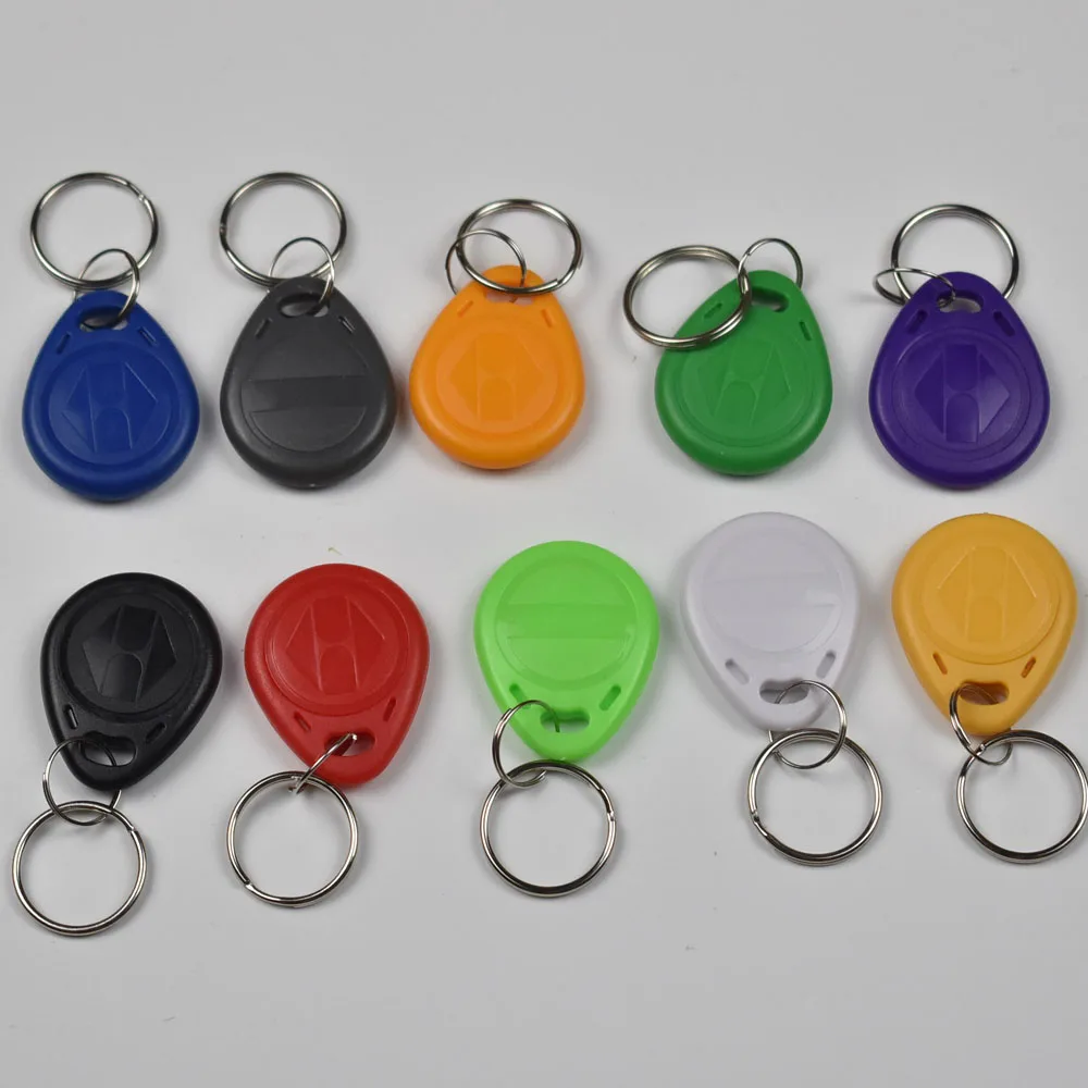 10 шт./пакет ATMEL T5577 RFID гостиничная ключ брелоков 125 кГц перезаписываемый чтения и записи близость ABS теги контроля доступа по отпечаткам