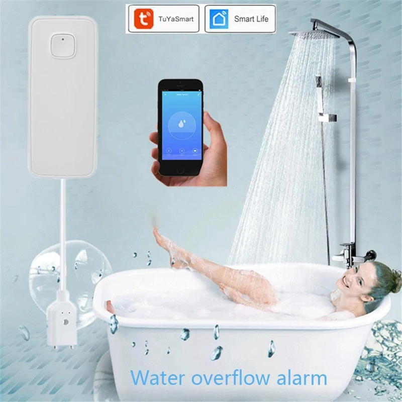 Умный wifi датчик утечки воды, сигнализация, приложение Tuya, система домашней безопасности, независимый датчик утечки воды