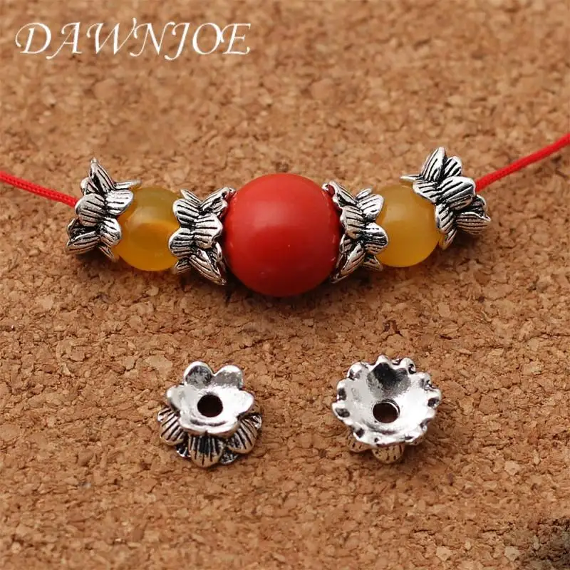 Vintage Lotus Spacer Beads Set 1