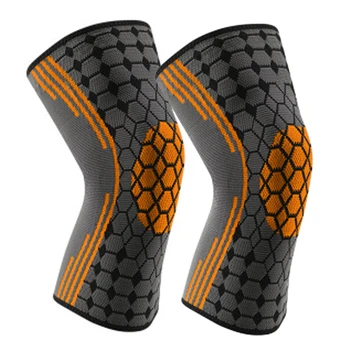 

1 piece Patella Knee Protector Brace Knee Pad Basketball Knitted Compression Elastic Knee Sleeve Support Sports Breathable