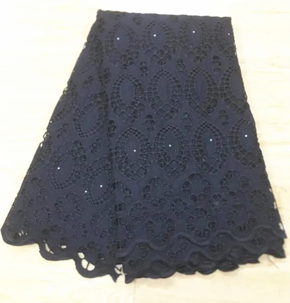 Cheap fabric tissu african swiss voile lace dentelle blanche 100%cotton lace fabric french dry cotton lace fabrics 7yards/lot
