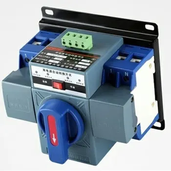 

63A 2P Dual Power Automatic Transfer Switch Mini Operating Frequency 50HZ/60HZ