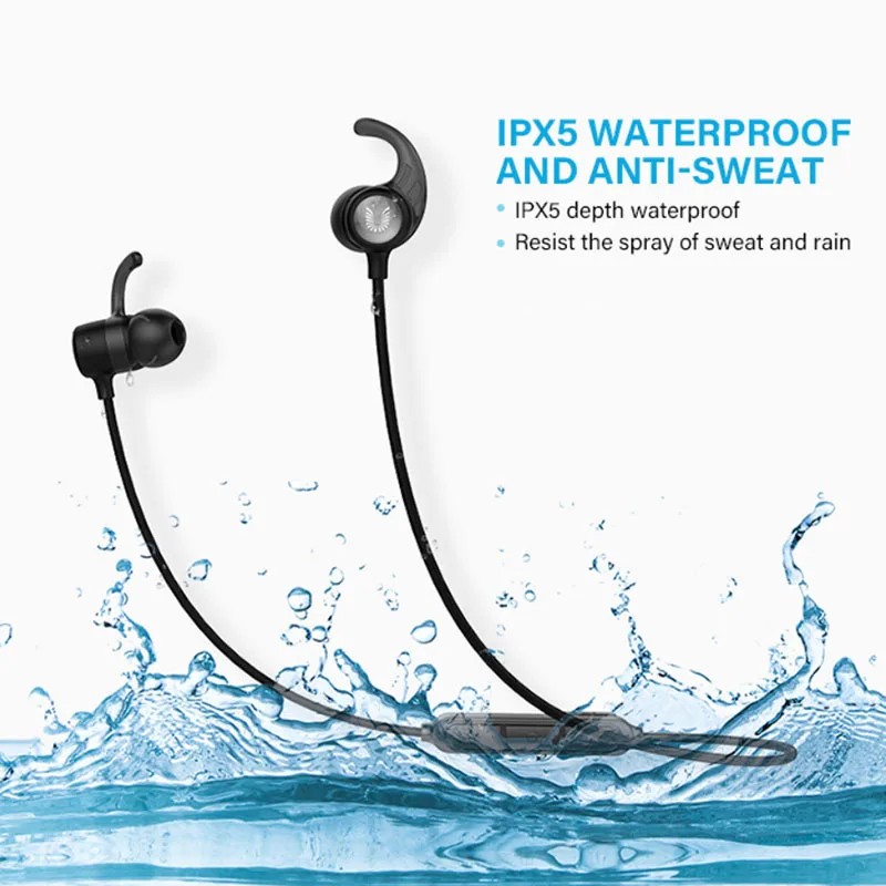 Uiisii BT-111 bluetooth наушники спортивные IPX5 водонепроницаемые AI «умное» Голосовое управление, применимое iOS Android телефон