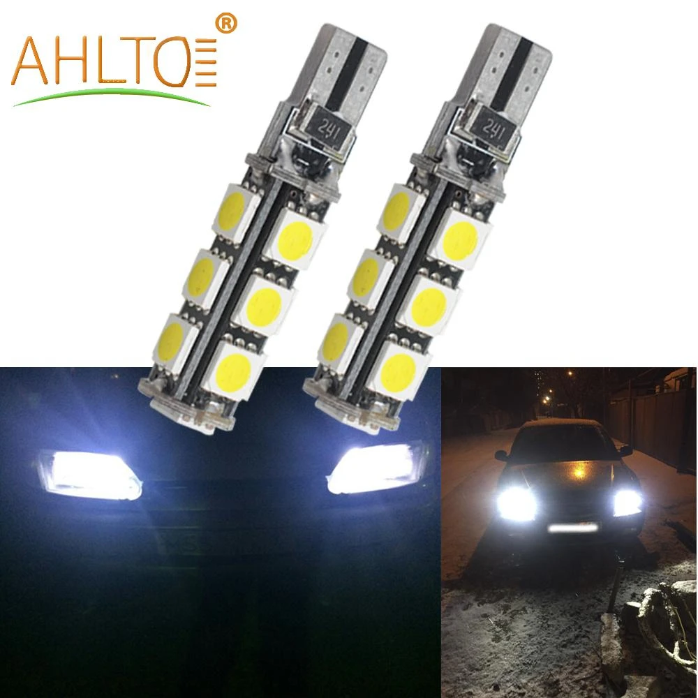 2X стоп-светильник Canbus T10 W5W 5050 13SMD Автомобильная купольная лампа для чтения 12 В