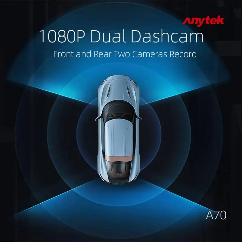 Автомобильная мини камера anyket A70 3 дюймов Автомобильный видеорегистратор с сенсорным экраном Камера FHD 1080P Автомобильный видеорегистратор, ночное видение, Ночное видение видео Регистраторы