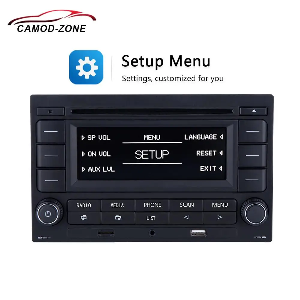 Автомобильный радиоприемник Bluetooth RCN210 CD плеер USB MP3 AUX 31G 035 185 для VW Polo 9N Golf Jetta MK4 Passat