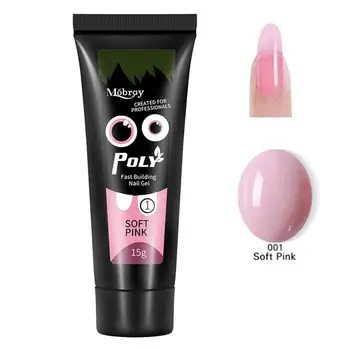 

48Pcs Nail Mold 3Pcs Poly Gel Polygel Nail Kit Of Nail Art Kit Professional Design Kit Decorations Polygel Extension Set B8Q4