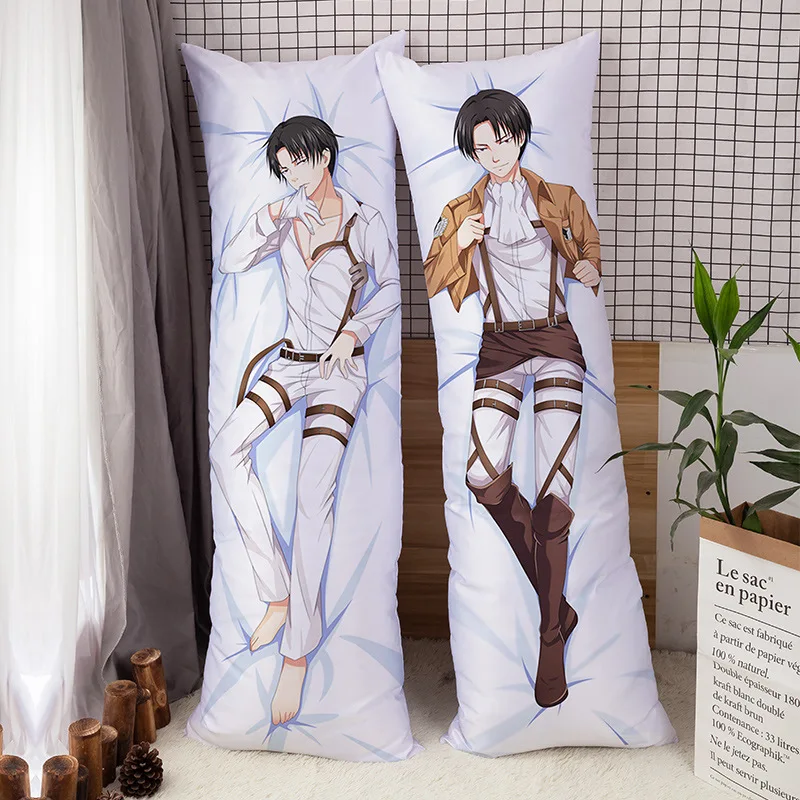 59" Attack on Titan Levi·Ackerman Dakimakura Anime Hugging Body Pillow Case 29 Collectibles