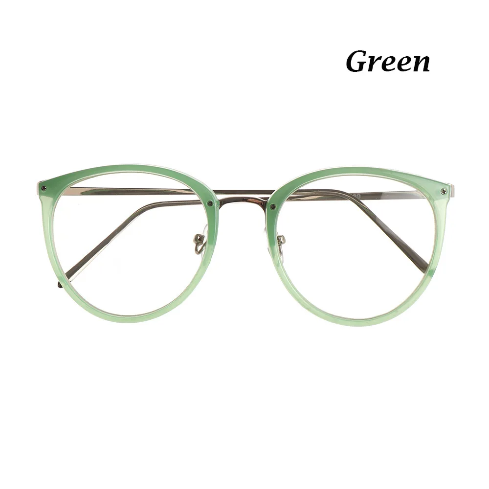 green Urltra-светильник, очки для чтения, Женская круглая оправа, очки для пресбиопии, очки для близорукости, оптические очки для мужчин, женские очки - Цвет оправы: green