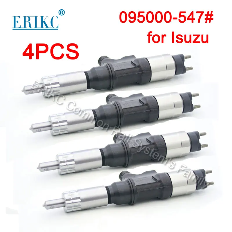 

4PCS Common Rail Injector 095000-5471 (8-97329703-5) Diesel Fuel Pump Inyection 0950005471 (8982843930) for Isuzu 6HK1 4HK1