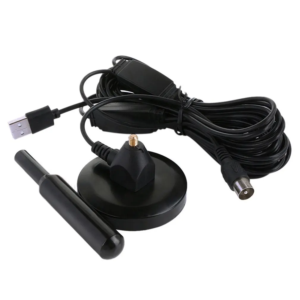 ТВ-антенна для DVB-T телевидения/USB ТВ-тюнер портативные внутренние/наружные/Автомобильные HD цифровые ТВ антенны с усилителем