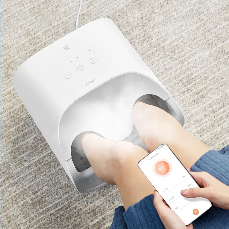 US $109.23 Smart Steam Foot Bath Z9 Atomization Nano Foot Sweat Steam 6 Speed Temperature Adjustment Mi Homes App Control