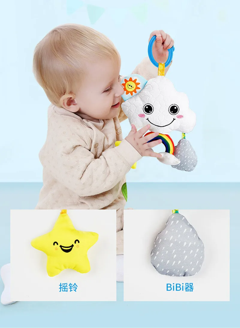 Sozzy музыкальная шкатулка многофункциональные детские игрушки погремушки мягкая хлопковая коляска для новорожденного коляска автомобиль кровать погремушки животные плюшевые игрушки