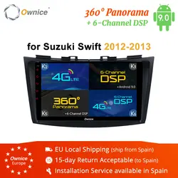 Ownice K1 K2 K3 K5 K6 2Din Android 8,1 автомобильный Радио dvd-плеер для Suzuki Swift 2012-2013 gps навигация автомобильный стерео приемник 4G LTE