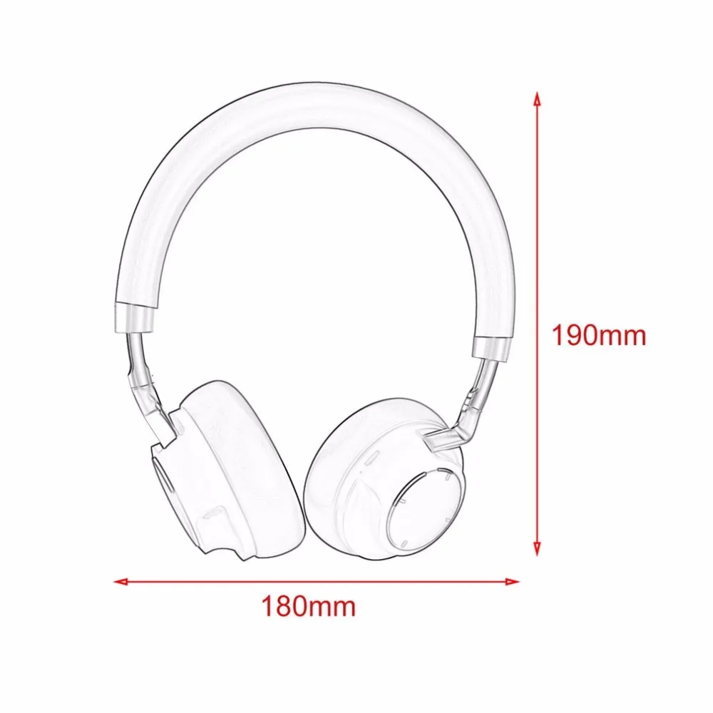 H-001 Wireless Bluetooth Headphones HiFi Stereo Headset Built-in Mic Hands-free Earmuff Earphone For Phone Tablet PC