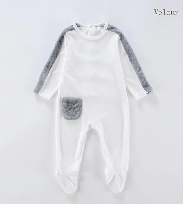 grey fur Боди для малышей; пижамы; детская одежда с длинными рукавами; одежда для детей; комбинезоны для новорожденных; Одежда для мальчиков и девочек; Детский комбинезон - Цвет: grey fur