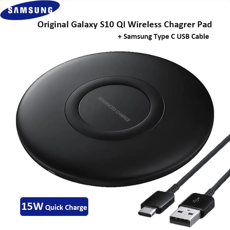 EP P1100 10W Fast Qi Wireless Charger Pad Desktop For Samsung Galaxy S10E S20 S10 S9 S8 Plus S7 edge iphone 11 8 X XS MAX XR