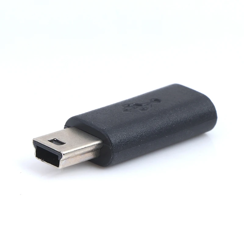 1Pc Adapter Input Micro USB + Output Mini USB Micro USB Female To Mini Male
