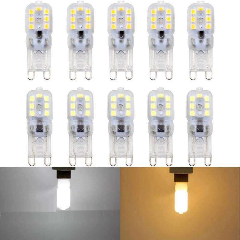 10 X G9 5W LED Dimmable Capsule Bulb Replace Light Lamps AC220-240V, Warm white