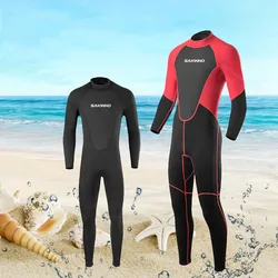 Wetsuit men's one-piece long-sleeved quick-drying wetsuit to keep warm and sunscreen surfing wetsuit 2mm seaside sunscreen