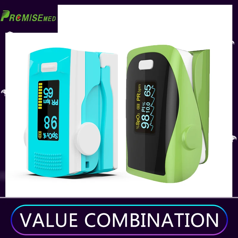 PROMISE M110blue+ F9green бытовые мониторы для здоровья Пальчиковый Пульсоксиметр ABS Силиконовый датчик оборудование Pulsioximetro