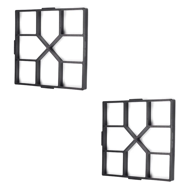 

2 Pack Walk Maker,Pathmate Stone Mold Paving Pavement Concrete Mould for DIY Lawn Patio Yard Garden Walk Way (15.7 x 15.7 x 1.6I