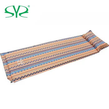 

Self Inflatable Sleeping Mat Mattress With Pillow Self-Inflating Sleeping Pad Foldable Bed Camping Tent Single Mat