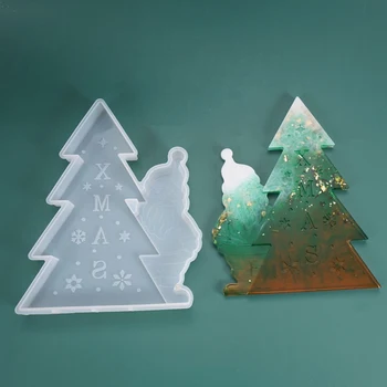 

Christmas Tree Santa Claus Listing Decoration Decoration Silicone Mold Christmas Tree Christmas Decoration Silicone Resin Mold