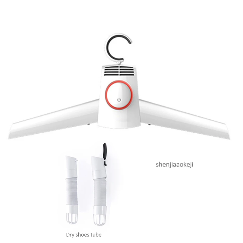 Портативная мини-сушилка с тройной защитой от горячего и холодного ветра быстросохнущая вешалка PTC Отопление 3h сушилка для обуви и одежды - Цвет: 220V