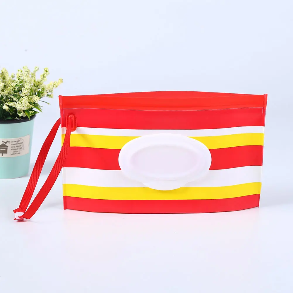 Wet Wipes Pouch Clutch EVA Clean Carrying Case Potable Stroller Bag