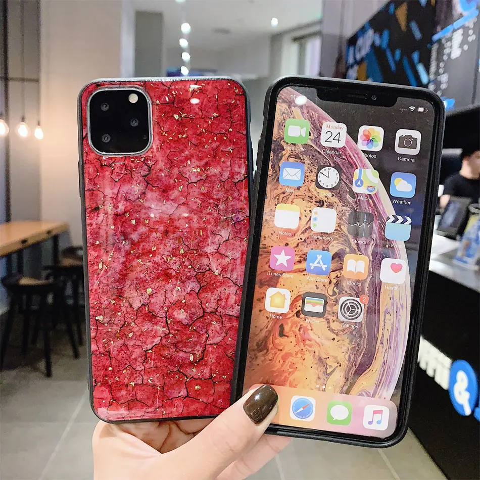 Sinocom Handa Love Heart Flower Coque чехол для Huawei P10 P30 Lite P20 Pro mate 20 Nova 5 мягкое Мраморное блестящее золотое покрытие из фольги
