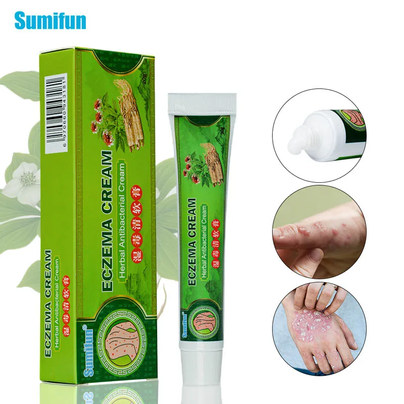 

Sumifun 1Pcs Soft Eczema Cream 100% Herbal Anti-bacterial Ointment Chinese Antipruritic and Sterilizing Essential Oil K10002