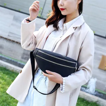 

Women Chest Bag Leisure Suede Waist Bags Outdoor Sports Shoulder Bag Slung Fanny Bags Multifunction Belt Bag Pouch Fanny Pack