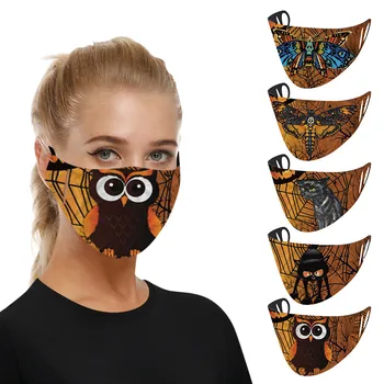 

1PC Halloween Windbreak Seamless Outdoor Riding Quick-drying Keep Mask Reuseable Face Mask Mouth Mask Washable Cloth Face Mouth