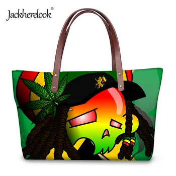

Jackherelook 2020 New Jamaica Flags Print Women Single Shoulder Bags Jamaica Designs Ladies Top-handle Bags Travel Tote Bag