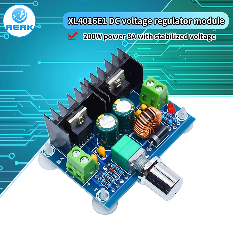 XH-M401 DC-DC понижающий преобразователь модуль питания XL4016E1 PWM регулируемый от 4-40 В до