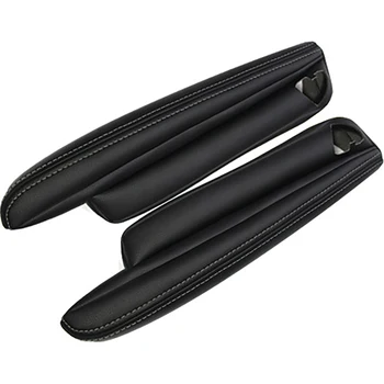 

Durable And Practical 2x Microfibre Leather Front Seat Armrest Cover For Land Rover Freelander 2 07-