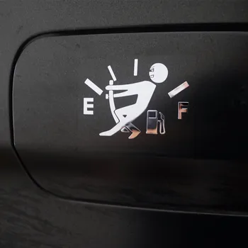 

Funny Car Stickers Decal Fuel Gage Empty for peugeot 207 mazda fiat 500 opel insignia amg fiat citroen citroen c5 C3