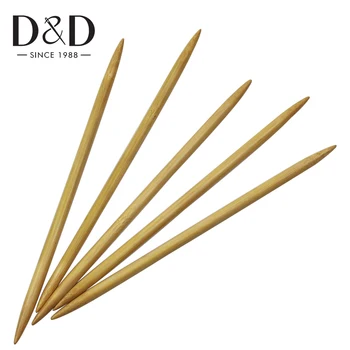 

5Pcs Double Pointed Carbonized Bamboo Knitting Needles Crochet Hooks DIY Sweater Needle Knitting Tool Set