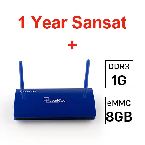 Европа Leadcool IP tv французская Арабская коробка Android Rk3229 SANSAT IP tv подписка 1 год IP tv Испания Италия Германия голландская IP tv коробка - Цвет: B1G8G 1 Year SANSAT