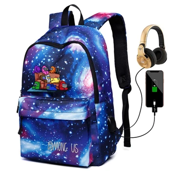 

2020 Boy Casual Travel Backpack Among Us Printed High Quality Backpack for Student SchoolBags Men and Women Canvas Bags