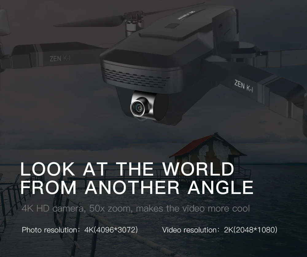 Visuo ZEN K1 Радиоуправляемый Дрон GPS с 4K HD Двойная камера управление жестами Квадрокоптер с 5G Wifi камера полета 28 минут Дрон VS F11 B4W