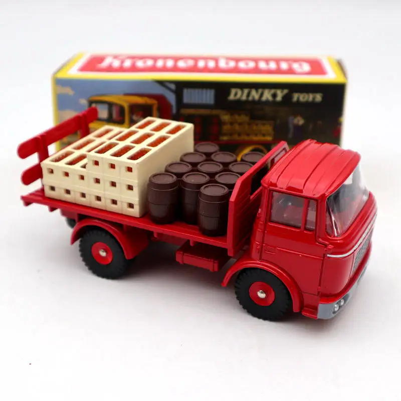 Atlas Dinky toys 588 Plateau Brasseur Berliet GAK Camion Red Diecast Модели Коллекции грузовиков|Наземный