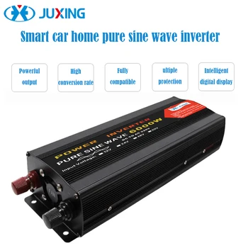

JUXING 6000W Car Power Inverter DC12V/24V/48V/60V to AC 220V Converter With Display Use for Vehicle/ Truck/ Boat Pure Sine Wave