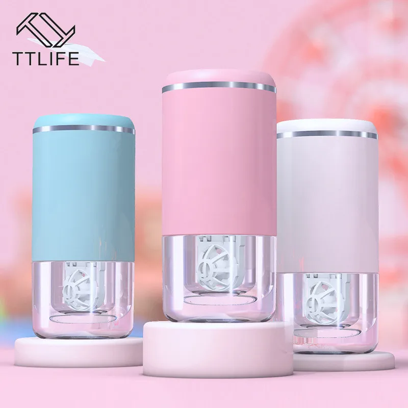 

TTLIFE Contact Lens Cleaner Ultrasonic Lens Case Cute Cartoon Contact Lens Cleaning Machine Automatic Automatic Cleaner YJHH0638