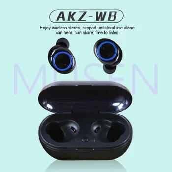 

TWS Wireless Bluetooth Earphone Stereo Bass Bluetooth 5.0 Headset With Mic Charging Box Sporting Earbuds For iphone Xiaomi AT