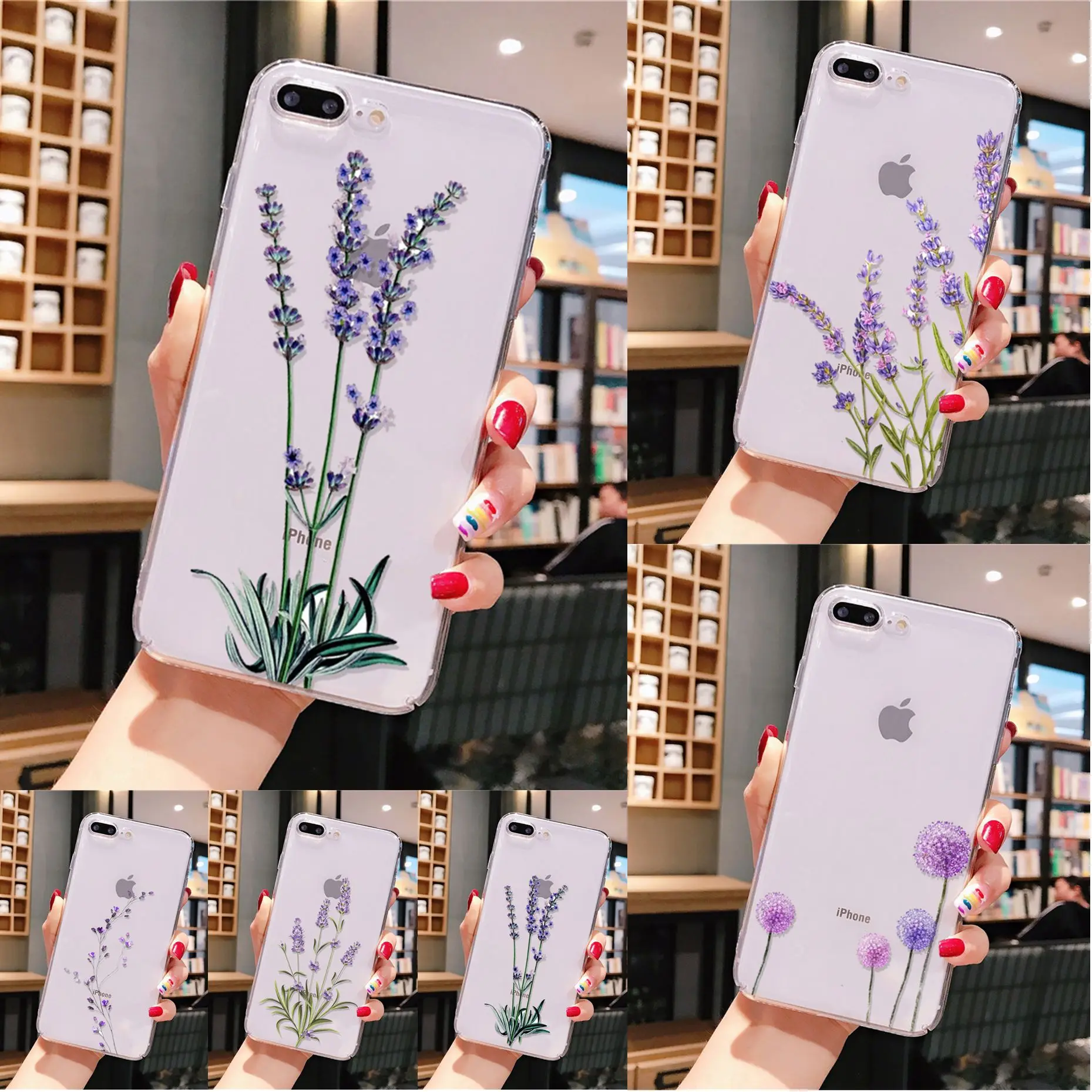 Yinuoda простой чехол с лавандовыми фиолетовыми цветами для телефона iPhone 8 7 6 6S Plus X XS