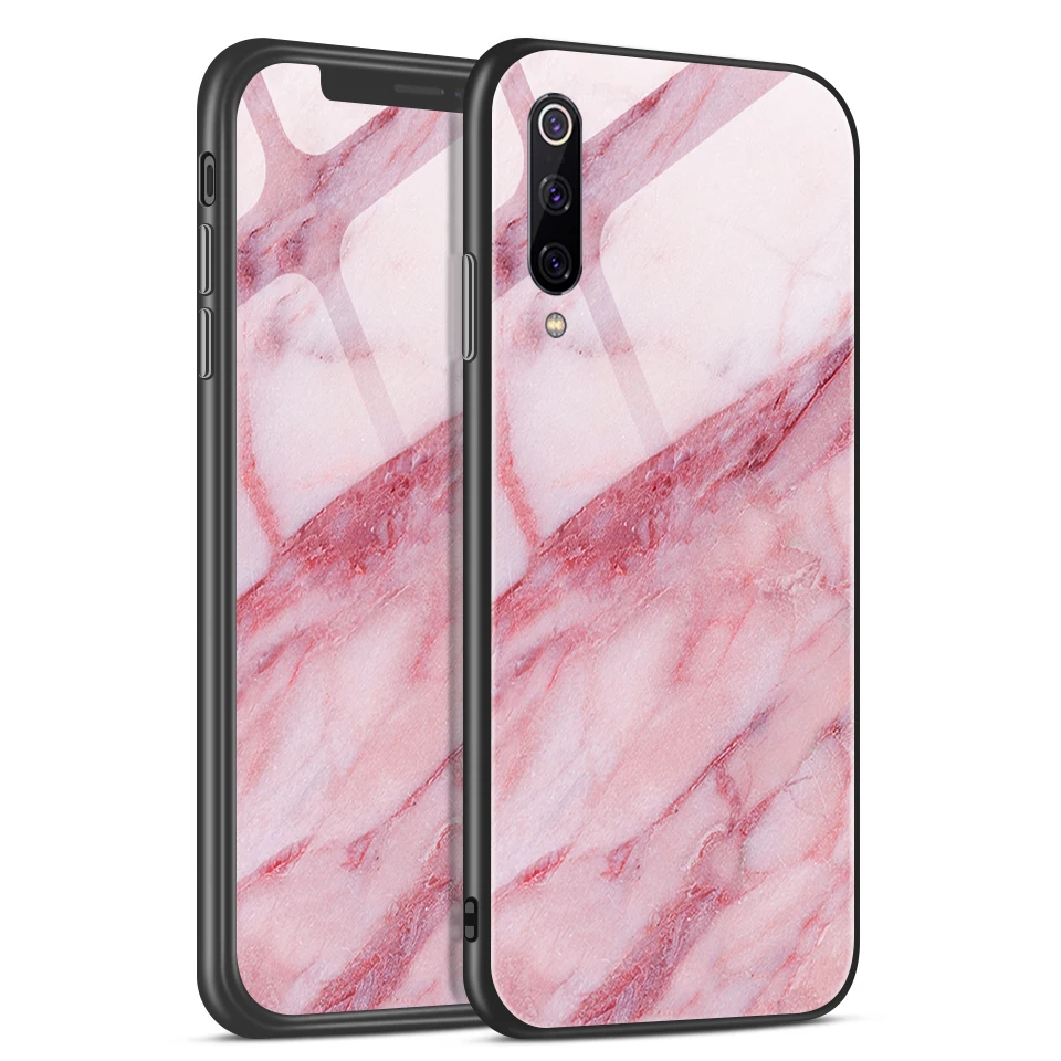 W159 Для Xiao mi 9/9 SE Модный чехол из закаленного стекла ТПУ для задней защиты Xiaomi mi 9se Роскошные противоударные мягкие чехлы для телефонов - Цвет: W159