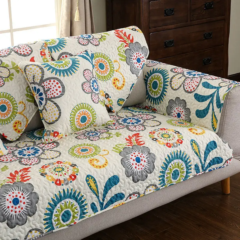 

Cotton Sofa Coaster Pure Cotton Set European Style Fabric